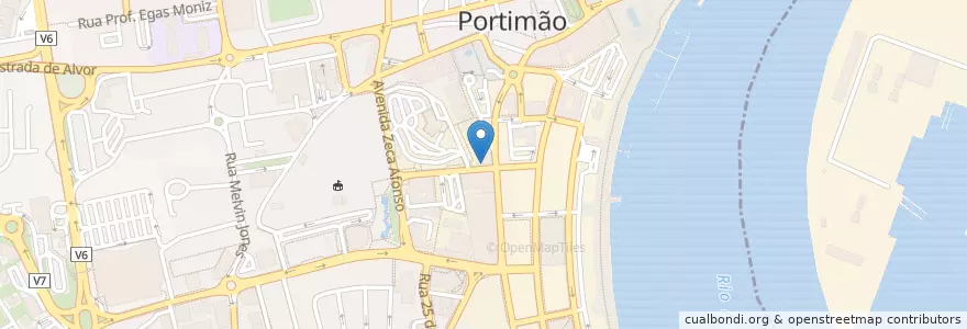 Mapa de ubicacion de Silvas en 포르투갈, Algarve, Algarve, Faro, Portimão, Portimão.