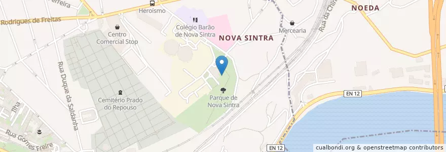 Mapa de ubicacion de Fonte dos Passarinhos en Portugal, Nord, Área Metropolitana Do Porto, Porto, Porto, Bonfim.