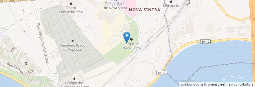 Mapa de ubicacion de Chafariz de São Bento de Avé-Maria en پرتغال, Norte, Área Metropolitana Do Porto, Porto, Porto, Bonfim.