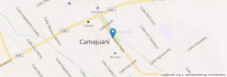 Mapa de ubicacion de El Changüi en 古巴, Villa Clara, Camajuaní.