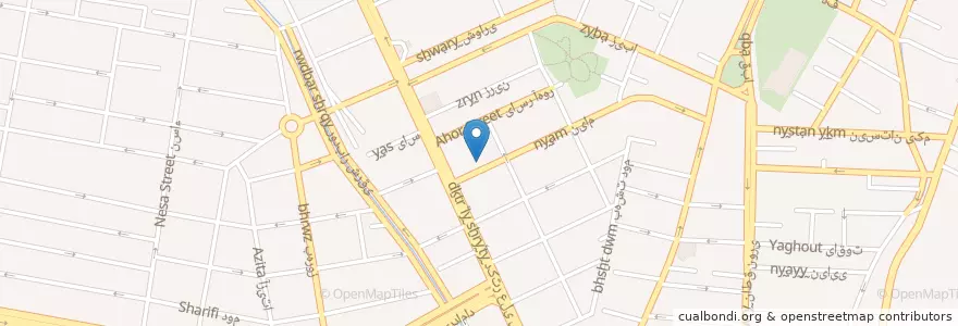 Mapa de ubicacion de ساختمان پزشکان منظرنژاد en İran, Tahran Eyaleti, شهرستان تهران, Tahran, بخش مرکزی شهرستان تهران.