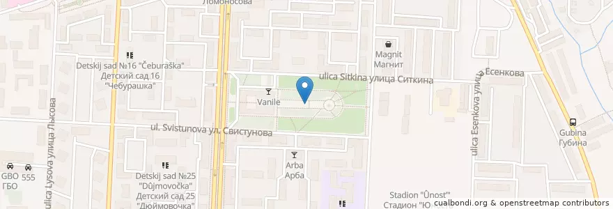 Mapa de ubicacion de Скамья примерения en Russia, Volga Federal District, Orenburg Oblast, Городской Округ Новотроицк.
