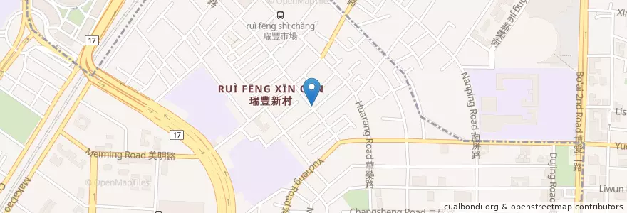 Mapa de ubicacion de Hello無菜單日式創意料理 en 타이완, 가오슝시.