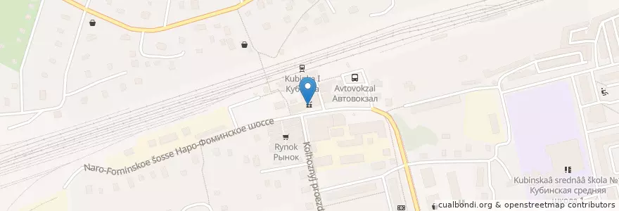 Mapa de ubicacion de МКБ en 러시아, Центральный Федеральный Округ, Московская Область, Одинцовский Городской Округ.