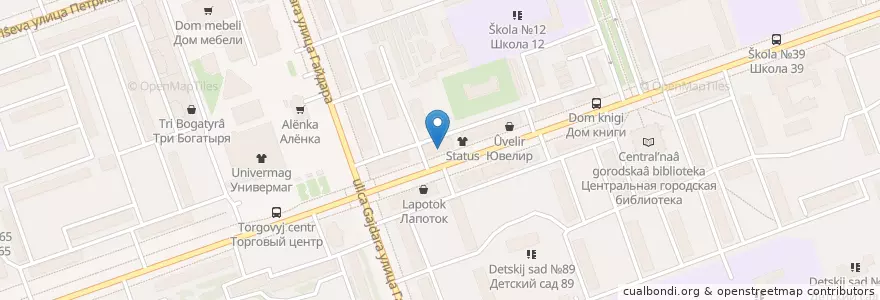 Mapa de ubicacion de ДжиИ Мани Банк en Rusia, Приволжский Федеральный Округ, Óblast De Nizhni Nóvgorod, Городской Округ Дзержинск.