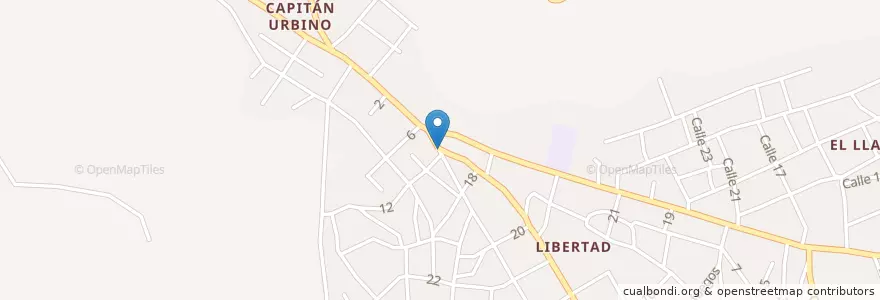 Mapa de ubicacion de Candonga de Bartolo en Куба, Ольгин, Holguín.
