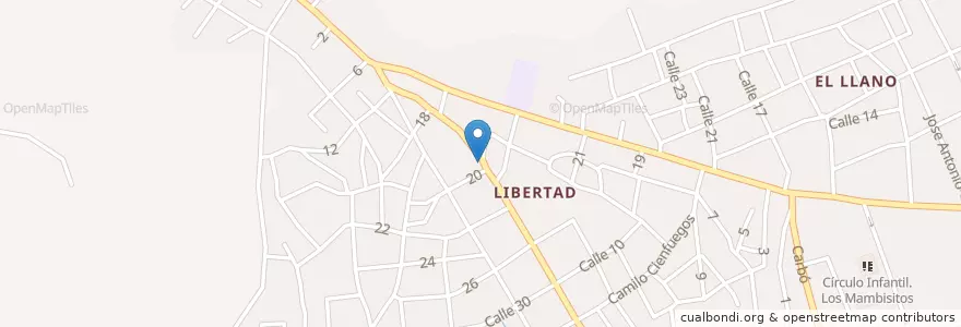 Mapa de ubicacion de Restaurante Labañino. en کوبا, Holguín, Holguín.