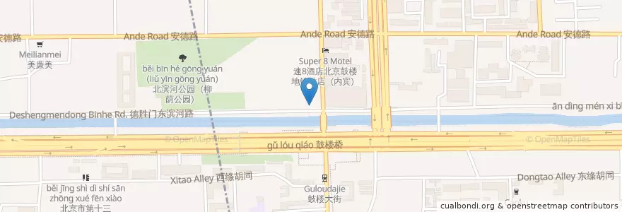 Mapa de ubicacion de 中国工商银行 en China, Beijing, Hebei, 西城区, 东城区.