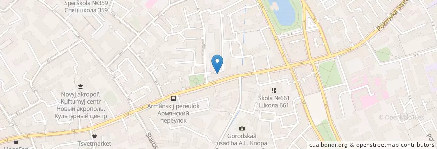 Mapa de ubicacion de Hookah Time en Russia, Distretto Federale Centrale, Москва, Центральный Административный Округ, Басманный Район.