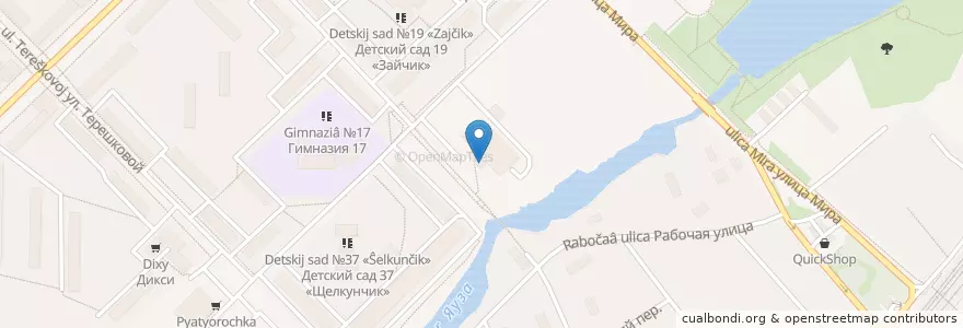 Mapa de ubicacion de Гранд Урюк en 러시아, Центральный Федеральный Округ, Московская Область, Городской Округ Мытищи.