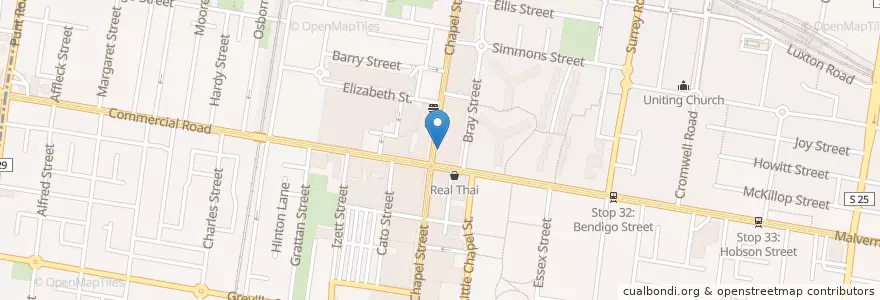 Mapa de ubicacion de Taco Bell en Australia, Victoria, City Of Stonnington.