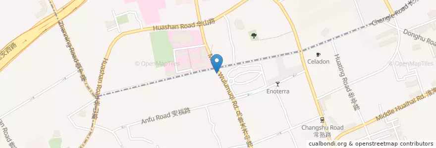 Mapa de ubicacion de Wawy en 중국, 상하이.