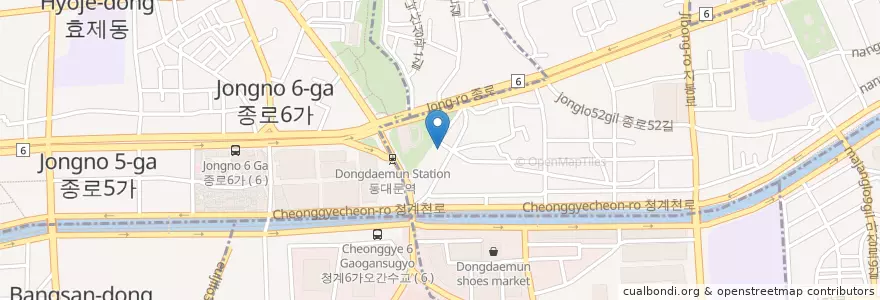 Mapa de ubicacion de Lotteria en Zuid-Korea, Seoel.