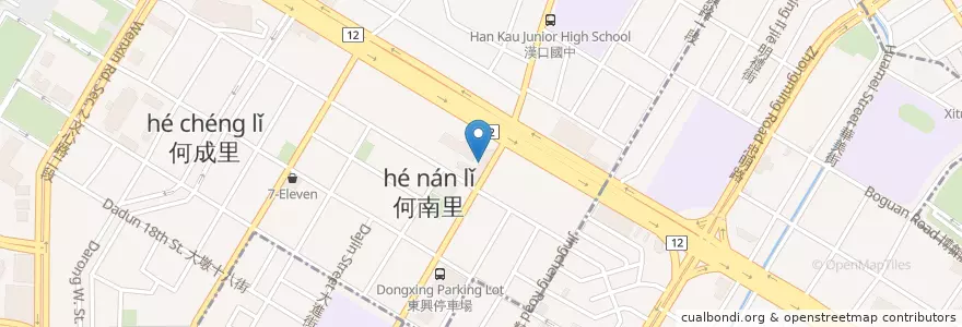 Mapa de ubicacion de 風尚點心坊 en Taiwan, 臺中市.