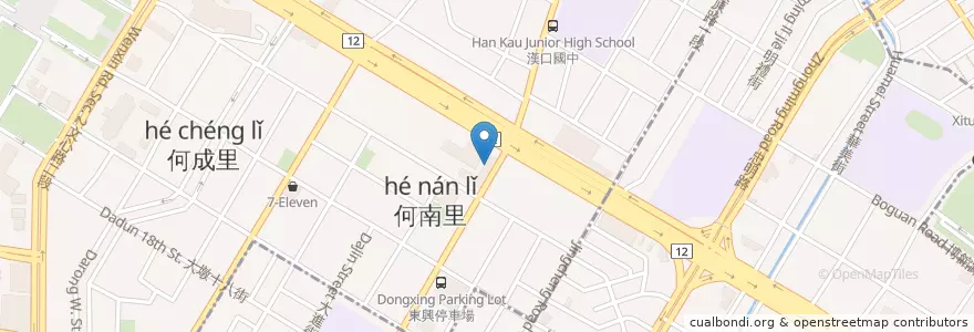 Mapa de ubicacion de 穎火鍋 en Taiwan, 臺中市.