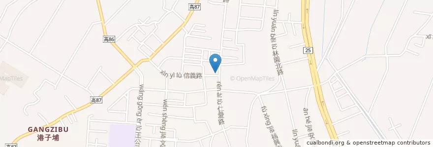Mapa de ubicacion de 站 關東煮 en Tayvan, Kaohsiung, 林園區.