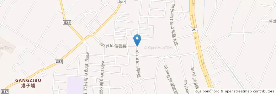 Mapa de ubicacion de 卜派活力早餐吧 en Taiwan, Kaohsiung, 林園區.