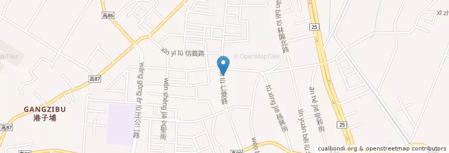Mapa de ubicacion de 現炸香雞翅 en Tayvan, Kaohsiung, 林園區.
