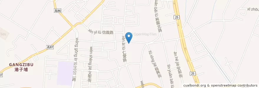 Mapa de ubicacion de 林家麻醬麵 en Tayvan, Kaohsiung, 林園區.