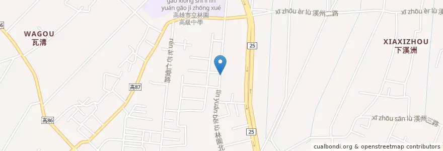 Mapa de ubicacion de 好嘛吉 en Taiwan, Kaohsiung, Distretto Di Linyuan.