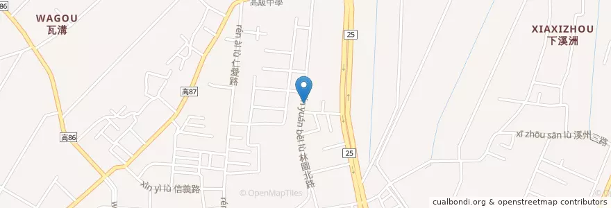 Mapa de ubicacion de 林家廚房 en Taiwan, Kaohsiung, Distretto Di Linyuan.