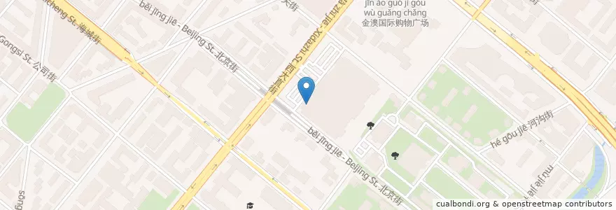 Mapa de ubicacion de Pizza Hut en China, Heilongjiang, Nangang, 花园街道办事处.
