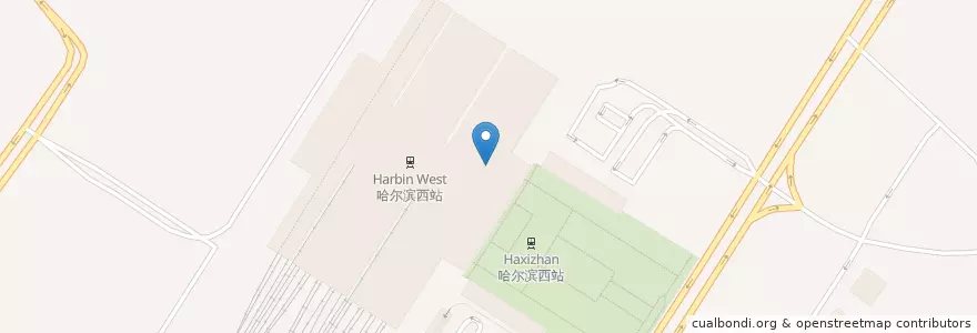 Mapa de ubicacion de McCafe en الصين, هيلونغجيانغ, 南岗区, 王岗镇.