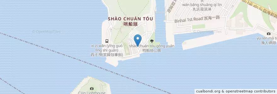 Mapa de ubicacion de 轉角pizza en Tayvan, Kaohsiung.