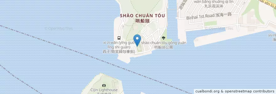 Mapa de ubicacion de 古典玫瑰園 en Taïwan, Kaohsiung.