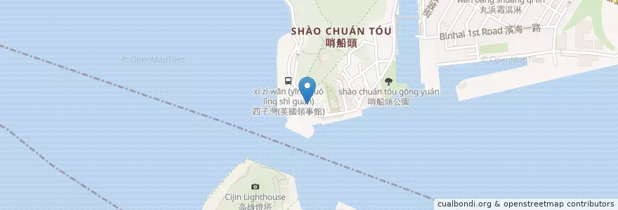 Mapa de ubicacion de 呼嚕叫 en Tayvan, Kaohsiung.