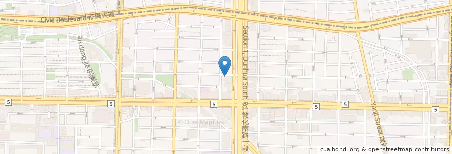 Mapa de ubicacion de 衣櫥餐酒 en 臺灣, 新北市, 臺北市, 大安區.