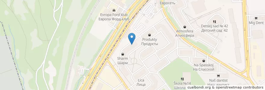 Mapa de ubicacion de Додо Пицца en Россия, Центральный Федеральный Округ, Москва, Северо-Западный Административный Округ.