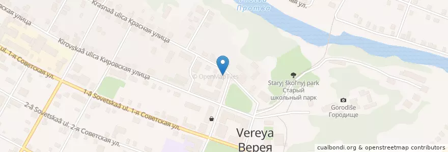 Mapa de ubicacion de Почта Банк en Russie, District Fédéral Central, Oblast De Moscou, Наро-Фоминский Городской Округ.