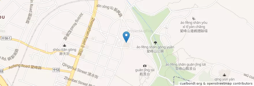 Mapa de ubicacion de 清雅樂府 en 臺灣, 臺中市, 清水區.