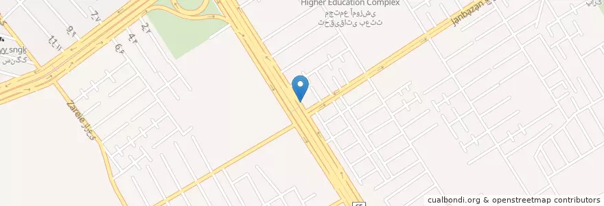 Mapa de ubicacion de درمانگاه شبانه روزی خاتم الانبیا en Iran, Fars, شهرستان شیراز, بخش مرکزی, شیراز.
