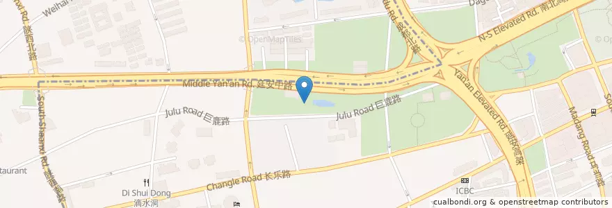 Mapa de ubicacion de Taxx en China, Xangai, Huangpu.