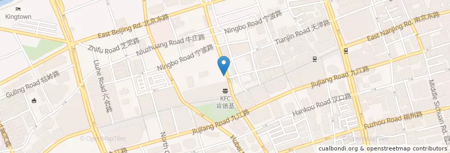 Mapa de ubicacion de Starbucks en China, Shanghái, Huangpu.