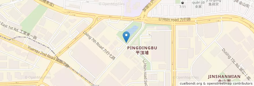 Mapa de ubicacion de 力行一路力行六路口 en 台湾, 台湾省, 新竹市, 東区.