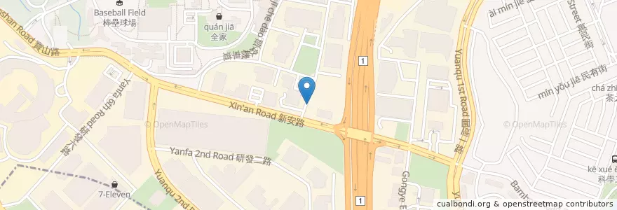 Mapa de ubicacion de 同業公會 en تایوان, 臺灣省, سینچو, 東區.