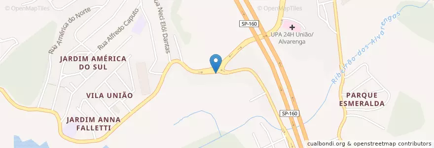 Mapa de ubicacion de Boteco Alvarenga en Brazil, Jihovýchodní Region, São Paulo, Região Geográfica Intermediária De São Paulo, Região Metropolitana De São Paulo, Região Imediata De São Paulo, São Bernardo Do Campo.
