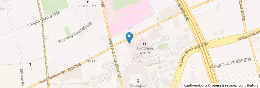 Mapa de ubicacion de Barolo en China, Shanghái, Huangpu.
