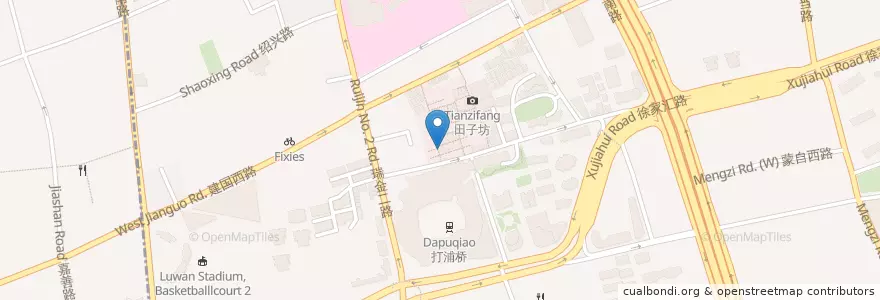 Mapa de ubicacion de Lotus Land en China, Shanghái, Huangpu.