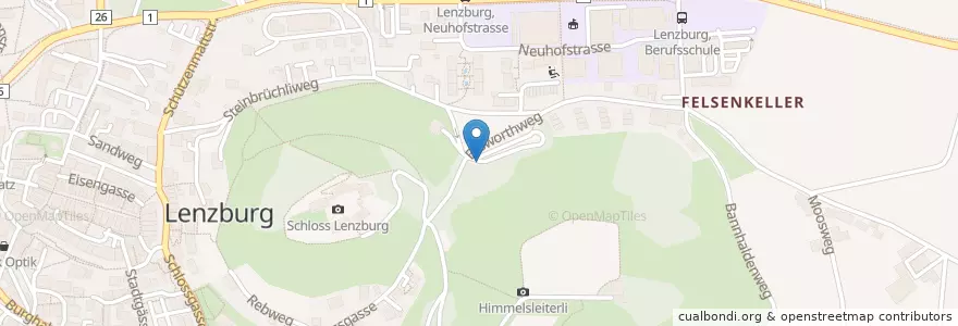 Mapa de ubicacion de Ladestation en Suisse, Argovie, Bezirk Lenzburg, Lenzbourg.