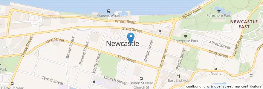 Mapa de ubicacion de Ground Floor en Australia, Nueva Gales Del Sur, Newcastle-Maitland.