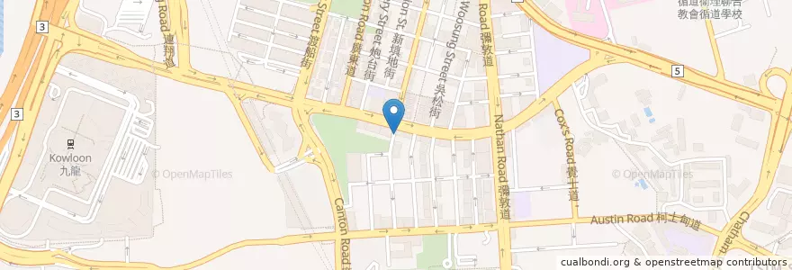 Mapa de ubicacion de Face Pub en 중국, 광둥성, 홍콩, 가우룽, 신제, 油尖旺區 Yau Tsim Mong District.