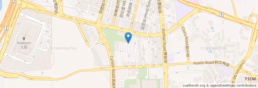 Mapa de ubicacion de 小籠家族 Siu Long Family en Chine, Guangdong, Hong Kong, Kowloon, Nouveaux Territoires, 油尖旺區 Yau Tsim Mong District.