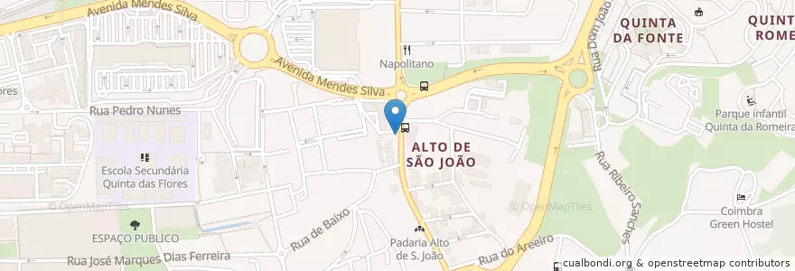 Mapa de ubicacion de Ecoponto en ポルトガル, Centro, Baixo Mondego, Coimbra, Coimbra, Santo António Dos Olivais.