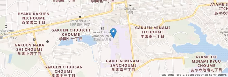 Mapa de ubicacion de 帝塚山大学学園前キャンパス en Japón, Prefectura De Nara, 奈良市.