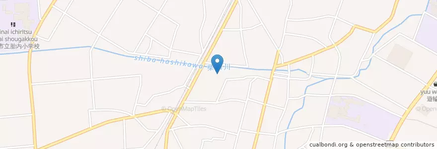 Mapa de ubicacion de 広厳寺 en 日本, 新潟県, 胎内市.