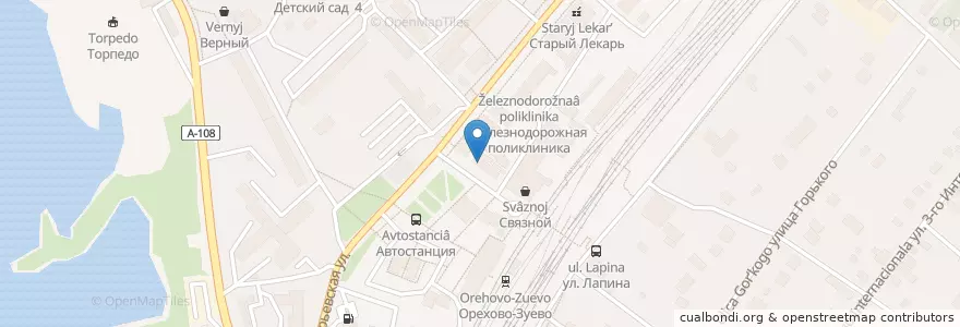 Mapa de ubicacion de Столички en ロシア, 中央連邦管区, モスクワ州, Орехово-Зуевский Городской Округ.